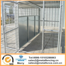 5&#39;x10&#39;x6 &#39;Heavy Duty tubo de aço galvanizado 3-run Dog Kennel com 2 divisores de guarda de luta